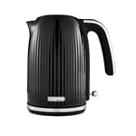 GEEPAS 1.7L Electric Kettle 3000W 360° Rotational Base Cordless Jug Kettle with Rapid Boil Auto Shut Off & Boil Dry Protection, Removable & Washable Filter for Hot Water Coffee Tea, Black