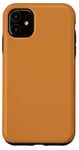 Coque pour iPhone 11 Couleur marron simple