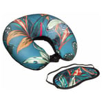 Five Simply Smart - Coussin de Cou & Masque 'Palawan' 28x30cm Multicolore