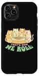 Coque pour iPhone 11 Pro Chats amateurs de sushis kawaii drôle That's How We Roll Pastel