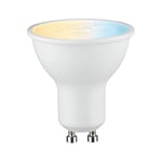 Paulmann 50129 Lampe LED réflecteur Smart Home Zigbee Tunable White 36° 5 watts gradable fluocompacte dépoli Éclairage Lampes 2700 K GU10