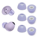 Memory Foam Ear Tips for Samsung Galaxy Buds2 Pro, Replacement Buds Eartips Fit in Case(Violet, M)