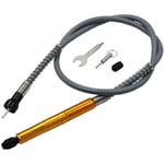 1/8 '(3.175 mm) Arbre Flexible adaptateur de fixation, flexible, câble d'extension de perceuse Mandrin pour et compatible meuleuse Outil avec clé, or