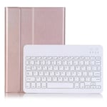 Rose Gold - Ohut nahkainen telinekotelo irrotettavalla Bluetooth-näppäimistöllä Huawei MediaPad M5 10/M5:lle