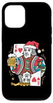 Coque pour iPhone 12/12 Pro King Of Hearts With Beer Jeu de cartes vintage pour amateur de bière