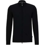 Sweat-shirt BOSS  Gilet  noir en laine