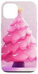 Coque pour iPhone 13 Mini sapin de Noël rose || petit sapin de Noël rose