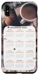 Coque pour iPhone XS Max Calendrier mensuel 2025 Date Nouvel An drôle femmes hommes