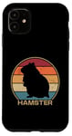 Coque pour iPhone 11 Hamster doré rétro pour éleveur de hamster nain