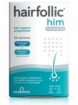 Vitabiotics Hairfollic HIM ADVANCED HAIR SUPPORT PROGRAMME 30 TABS + 30 CAPS NEW