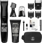 Wahl PEAKY BLINDERS Face Beard Body Nose Hair Clippers Grooming Kit Set Battery