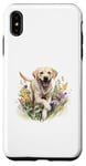 Coque pour iPhone XS Max Labrador Retriever Floral Wildflower Dog