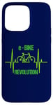 iPhone 15 Pro Max eBike Revolution Bicycle Electric Heartbeat Funny EKG Pulse Case