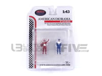 AMERICAN DIORAMA 1/43 - FIGURINES RACING LEGENDS 1990 SET OF 2 FIGURES 76451