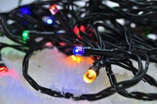 Solight Led Outdoor Christmas Chain, 50 Led, 5M, 3M Lead, 8 Functions, Timer, Ip44, Multicolour