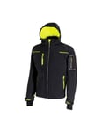 Veste de travail softshell Noir Carbone/Jaune Fluo SPACE | FU187BC - U-Power