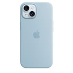 Apple Coque en Silicone avec MagSafe pour iPhone 15 - Bleu Clair ​​​​​​​