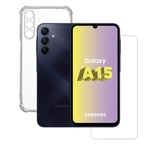 Pack Smartphone Samsung Galaxy A15 4G 128Go Noir avec Coque et Vitre