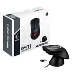 MSI Clutch GM31 Lightweight Ergonomic Wireless Gaming Mouse - Black