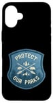 iPhone 16 Plus Protect Our Parks National Parks Vintage Retro Badge Case