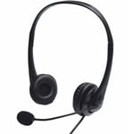 USB Multimedia Headset with Microphone for PC Laptop Zoom Meeting 1.8m Cable