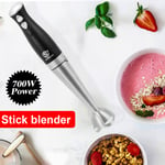 700W Electric Hand Held Blender Stick Food Processor Mixer Fruit Whisk 2-Speed