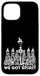 Coque pour iPhone 15 We Got Spirit Cross Flames Ensemble Saints