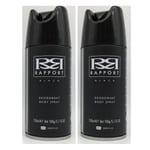 (TWO PACKS) Rapport Black Deodorant Body Spray 150ml