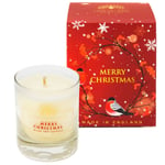 Soy Wax Candle Natural Merry Christmas Scented Candle By English Soap Company