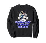 Pitching a Tent at Camp Law and Order Funny Humor Sweatshirt