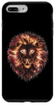 Coque pour iPhone 7 Plus/8 Plus Or Galaxie Roi Lion des Animaux d'Afrique