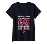 Womens Labor Delivery Valentines Shirt Nurse Cute Hearts V-Neck T-Shirt