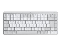 Logitech Master Series MX Mechanical Mini for Mac - Clavier - rétroéclairé - sans fil - Bluetooth LE - QWERTZ - Allemand - commutateur : Tactile Silencieux - gris pâle