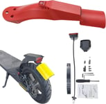 FLYCOO2   Xiaomi PRO 2 Electric Scooter Rear Fender Mud Guard Taillight Kit  RED