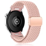 Flätat armband för Samsung Galaxy Watch 6 4 classic/5 Pro 45mm 47mm 43mm 44mm 40mm Magnetiskt armband utan mellanrum Galaxy watch 6 band rosa sand pink sand 6 classic 43mm 47mm