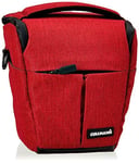 Cullmann - 90342 - Malaga Action 200 Camera bag with carrying strap, red - inside dimensions 160x170x100mm - suitable for DSLR cameras with lens - Holster Camera Case