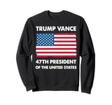 Vintage Trump Vance 47th USA President 2024 Retro Men Women Sweatshirt