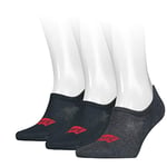 Levi's Unisex Levi's Unisex High Rise Batwing Logo (3 Pack) Socks, Dark Denim, 2.5-5 UK