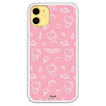 Personalaizer Coque pour iPhone 11 - Hello Kitty Patron Sobre Rosa