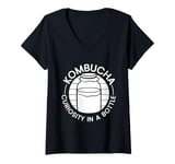 Womens Kombucha Starter Kit for Tea Drink Lover Kombucha V-Neck T-Shirt