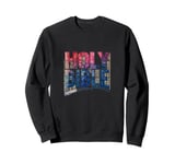 Colorful and vibrant holy Bible Book Costume Sweatshirt