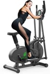 Neezee Elliptical Cross Trainer, Upgraded Cross Machine with LCD Monitor - 2 in