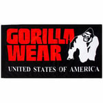 <![CDATA[Gorilla Wear Treningshåndkle - Sort/Rød]]>