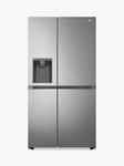 LG GSLV71PZTD Freestanding 60/40 American Non-Plumbled Fridge Freezer, Shiny Steel