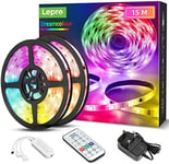 Lepro RGBIC 15M LED Strip Lights, Multicolour Chasing Dreamcolour LED Light, 8