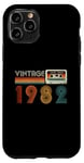 Coque pour iPhone 11 Pro Cassette rétro Vintage 1982 en édition limitée Birthday 42