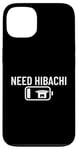 Coque pour iPhone 13 Batterie basse Hibachi japonaise nécessitant un Hibachi