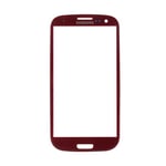 Ecran De Façade Rouge + Adhésif Samsung Galaxy S3 I9300 I9305