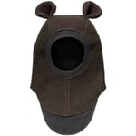 HUTTEliHUT Balaclava Bjørneører tovet ull, Dark Brown M