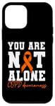 Coque pour iPhone 12 mini Ruban orange « You Are Not Alone » pour sensibilisation à la MPOC